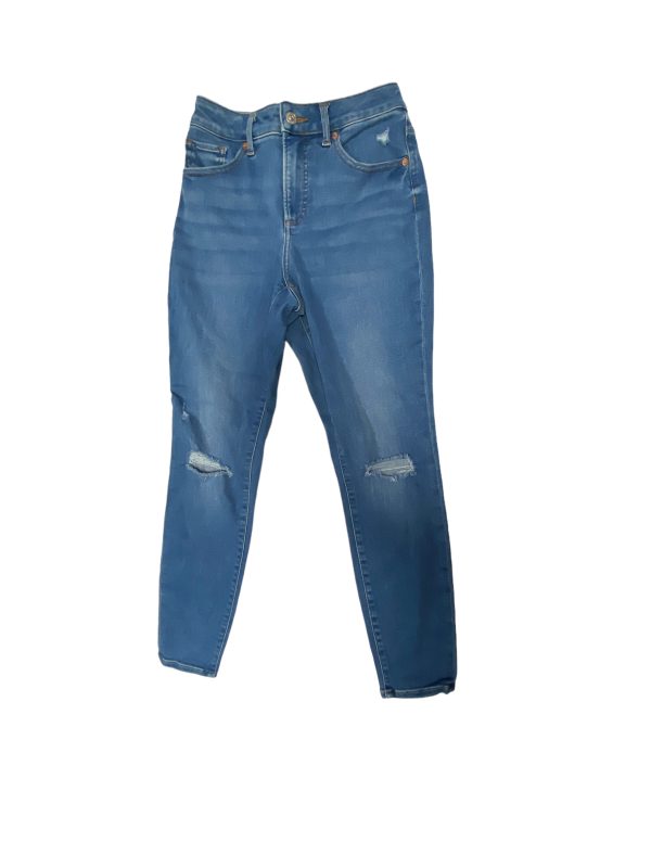 Blue Denim Jeans Skinny Express, Size 2 Online now