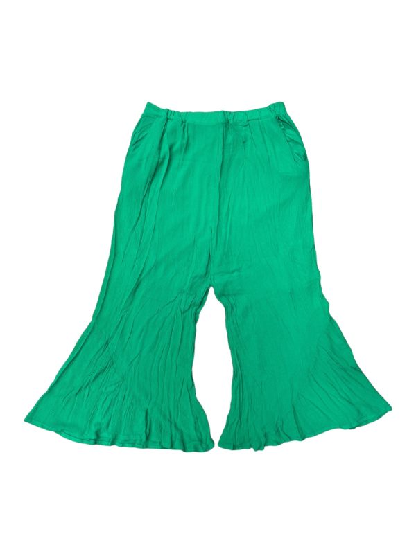 Green Pants Linen Nina Leonard, Size 20 For Cheap