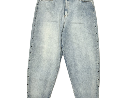 Blue Denim Jeans Cropped By Inc, Size: 16 For Sale