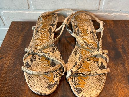 Black & Cream Sandals Flats Sam Edelman, Size 7.5 Online now