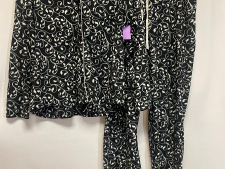 Black & White Pajamas 2pc Croft And Barrow, Size Xl Hot on Sale