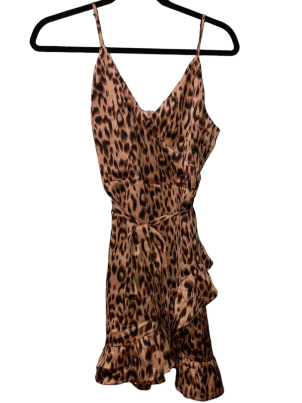 Animal Print Dress Party Short Clothes Mentor, Size M Online now