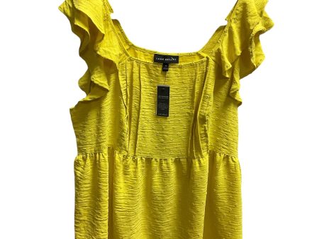 Yellow Top Sleeveless Lane Bryant, Size 14 Discount