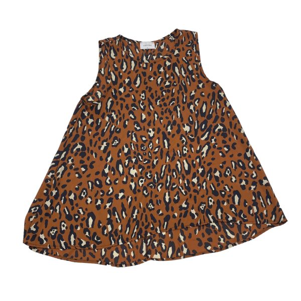 ANIMAL PRINT ADRIENNE VITTADINI BLOUSE SLEEVELESS, Size M Online