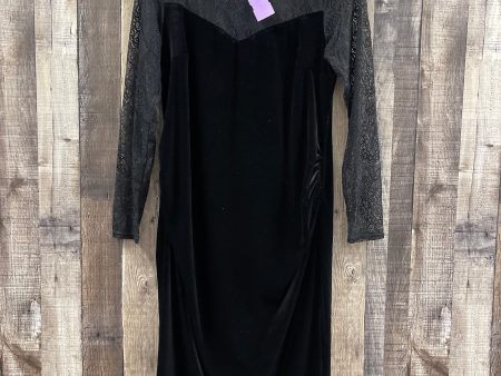 Black Dress Party Midi H&m, Size M Online Sale