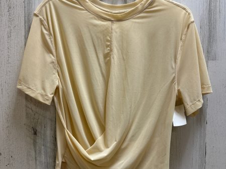 Beige Athletic Top Short Sleeve Lululemon, Size 4 Sale