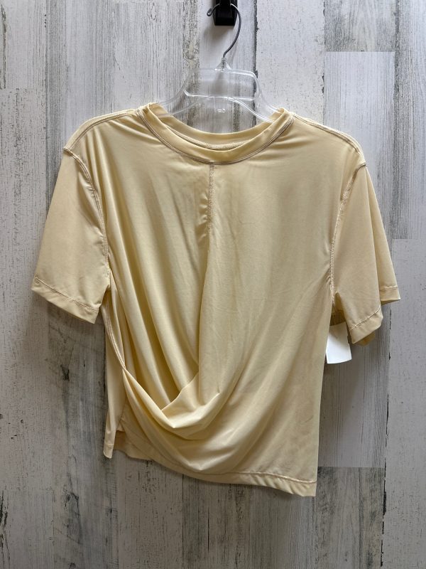 Beige Athletic Top Short Sleeve Lululemon, Size 4 Sale