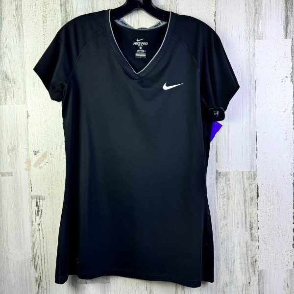 Black Athletic Top Short Sleeve Nike Apparel, Size L Supply