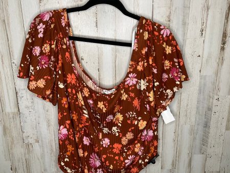 Floral Print Bodysuit Clothes Mentor, Size 2x Online Hot Sale