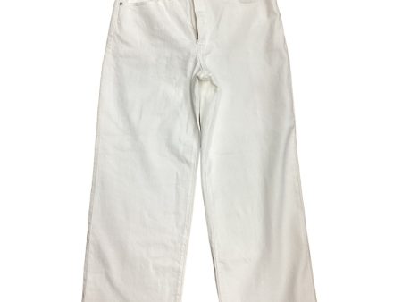 White Jeans Cropped Madewell, Size 12 For Cheap