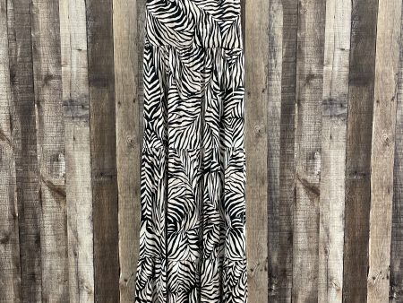 Zebra Print Dress Casual Maxi Soma, Size L For Sale