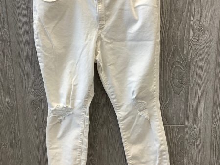 White Denim Jeans Skinny Universal Thread, Size 18 Online now