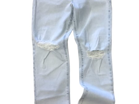 Blue Denim Jeans Straight Good American, Size 10 Supply