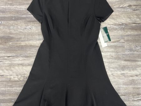 Black Dress Casual Midi Lauren By Ralph Lauren, Size Petite   Small Online Hot Sale