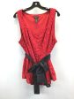 Black & Red Tunic Sleeveless Lane Bryant, Size 20 Online now