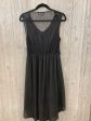 Black Dress Party Midi Papillion, Size L Hot on Sale