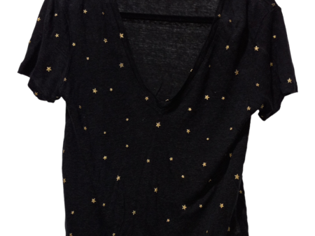 Black & Gold Top Short Sleeve Rails, Size S Sale