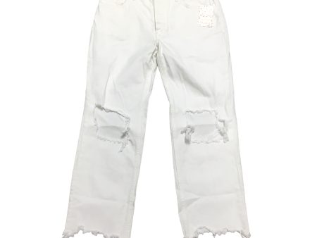 White Jeans Cropped Free People, Size 4 Discount