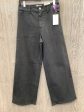 Black Denim Jeans Wide Leg Universal Thread, Size 6 Online Hot Sale