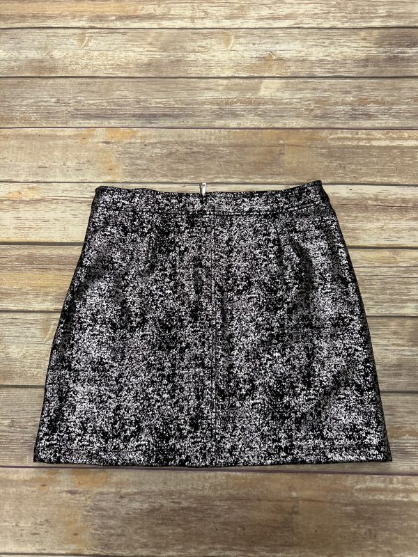 Black & Silver Skirt Mini & Short Cme, Size L For Cheap