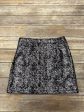 Black & Silver Skirt Mini & Short Cme, Size L For Cheap