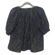 Black & Gold Blouse Short Sleeve Cmc, Size S Cheap