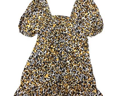 Animal Print Dress Casual Short Buddy Love, Size S Online Hot Sale