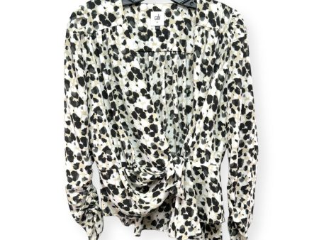 Black & White Top Long Sleeve Cabi, Size Xs Online Hot Sale