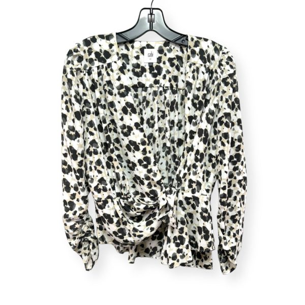 Black & White Top Long Sleeve Cabi, Size Xs Online Hot Sale