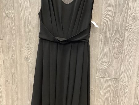 Black Dress Party Midi Papillion, Size L Hot on Sale