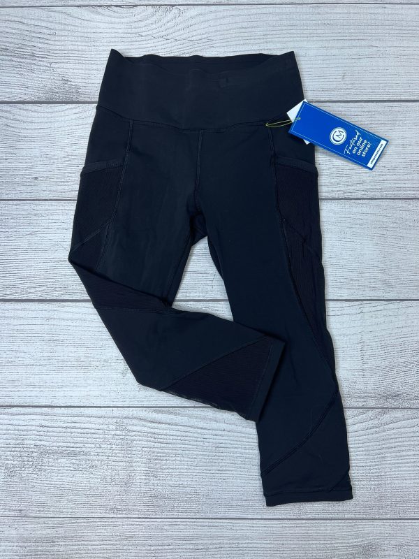 Black Athletic Leggings Capris Lululemon, Size S Online now