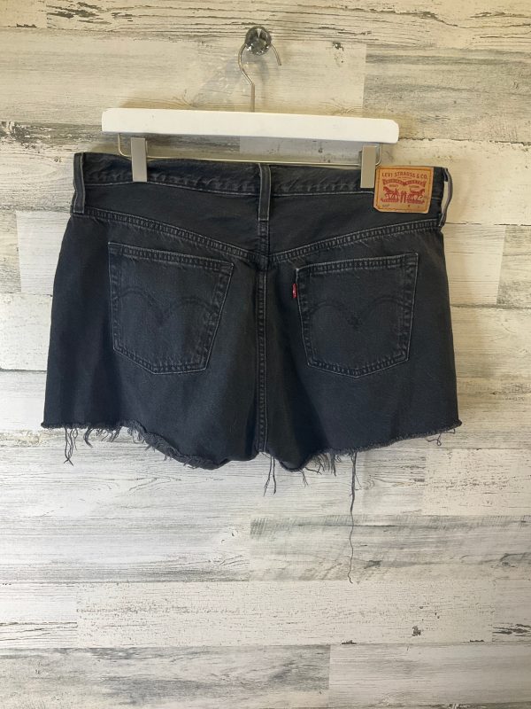 Black Denim Shorts Levis, Size 18 Online now