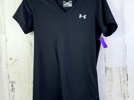 Black Athletic Top Short Sleeve Under Armour, Size S Sale