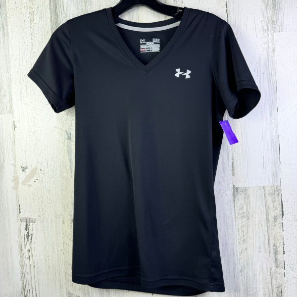 Black Athletic Top Short Sleeve Under Armour, Size S Sale