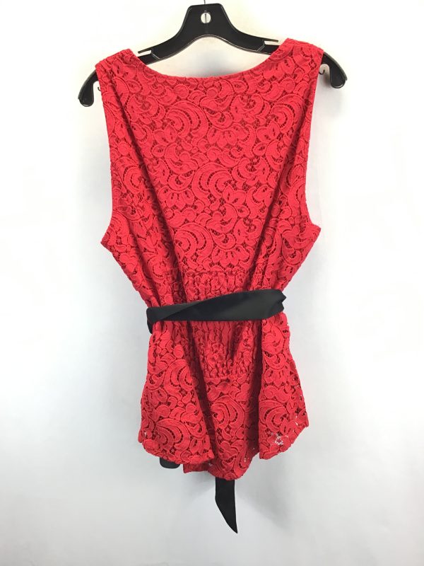 Black & Red Tunic Sleeveless Lane Bryant, Size 20 Online now