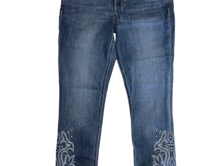 Blue Denim Jeans Skinny Express, Size 6 For Cheap