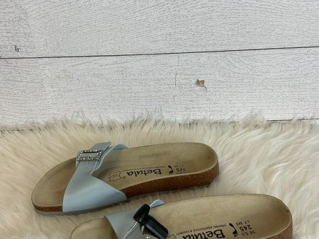 Blue Sandals Designer Birkenstock, Size 7 on Sale